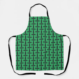 Christian blue cross apron
