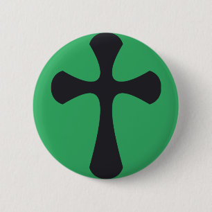 Christian blue cross button
