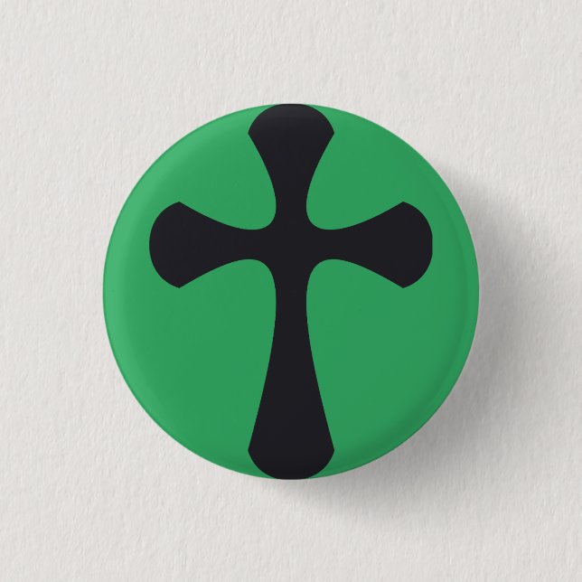 Christian blue cross button (Front)