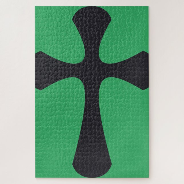 Christian blue cross jigsaw puzzle (Vertical)