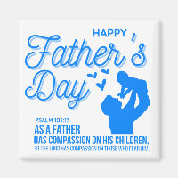 Christian Blue Father's Day Psalm 103:13 Bible