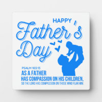 Christian Blue Father's Day Psalm 103:13 Bible