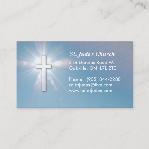 Customizable Christian Blue Sky Business Card