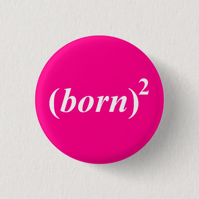 Christian "born again" button (Front)