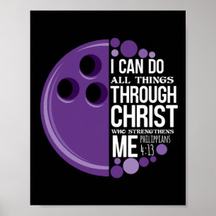 Christian Bowling Funny Personalized Team Gift For Poster