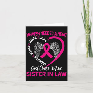 Christian Breast Cancer Awareness In Memory Of Sis Card
