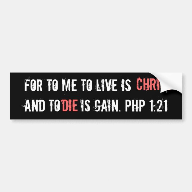 Christian Bumperstickers Bumper Sticker (Front)