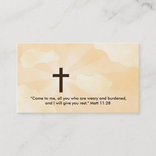 Customizable Christian Business Card