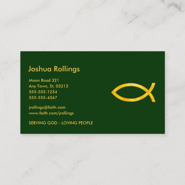 Christian Business Card (Front)