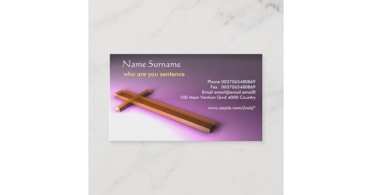 Christian Business Card Ideas