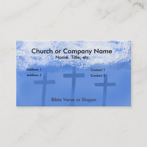 Customizable Christian Business Card