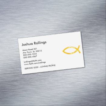 Christian Business Card Magnet by Christian_Designs at Zazzle