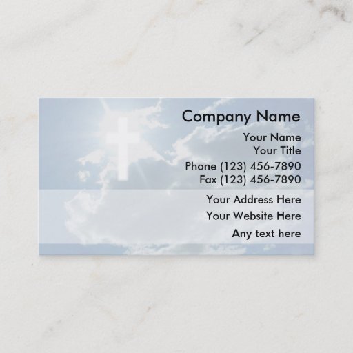 Customizable Christian Business Cards