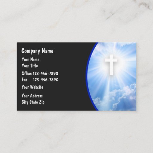 Customizable Christian Business Cards
