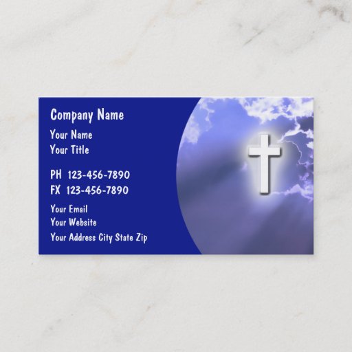 Customizable Christian Business Cards