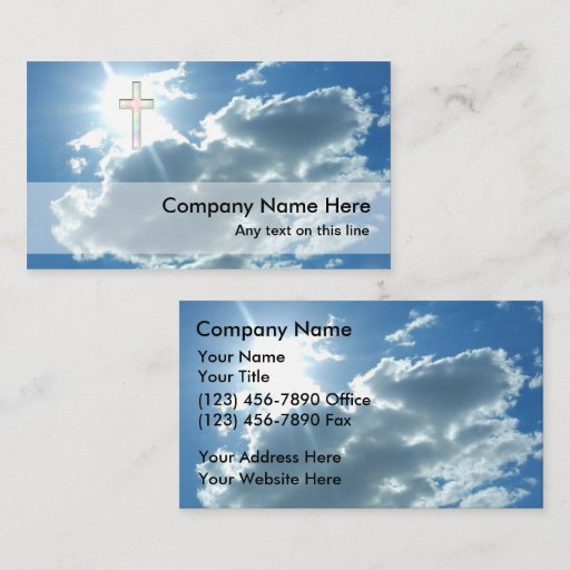 Customizable Christian Business Cards