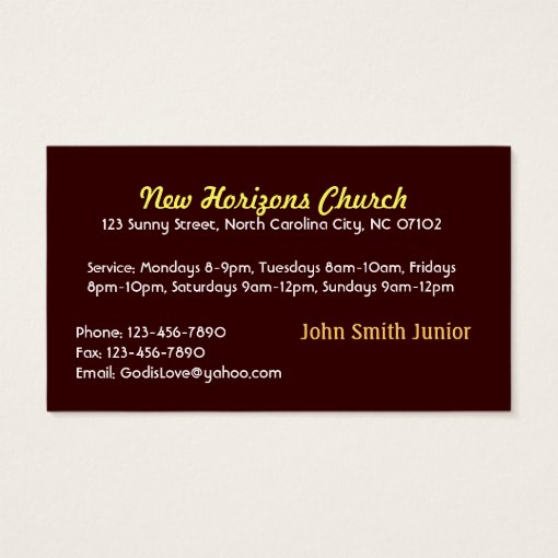 Christian Business Cards | Zazzle