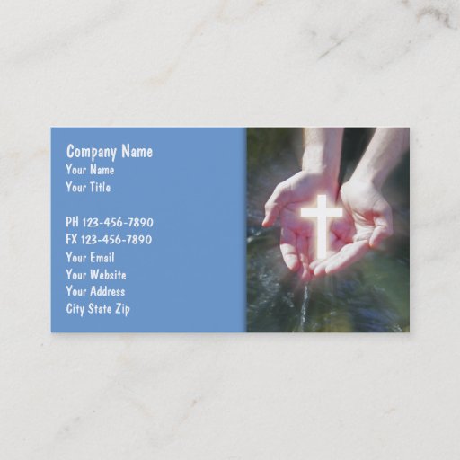 Customizable Christian Business Cards