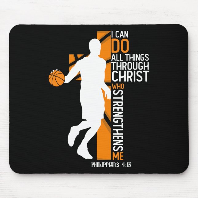 Christian Bysketbyll Cross I Can Do All Things Thr Mouse Pad (Front)