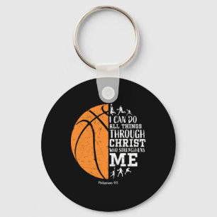 Christian Bysketbyll Men Boys Kids Religious Gifts Keychain