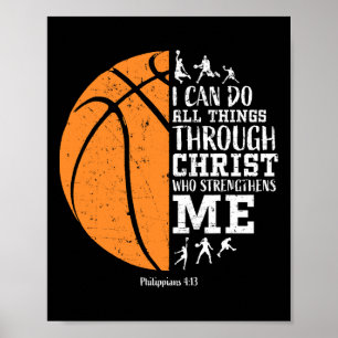 Christian Bysketbyll Men Boys Kids Religious Gifts Poster