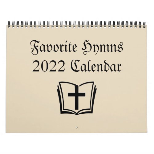 Christian Calendar 2022 _ Favorite Hymns