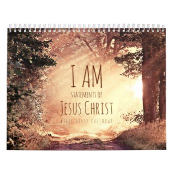 Christian Calendar I Am Jesus Bible Verse by superdazzle at Zazzle
