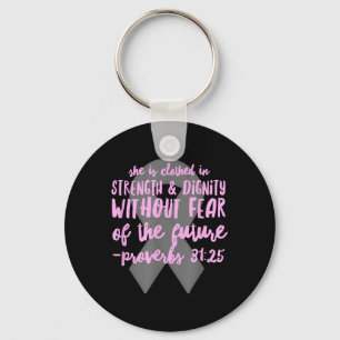 Christian Cancer Bible Verse _ Proverbs 31 Scriptu Keychain