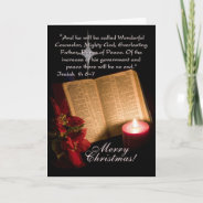 Christian Candlelight Merry Christmas Holiday Card at Zazzle