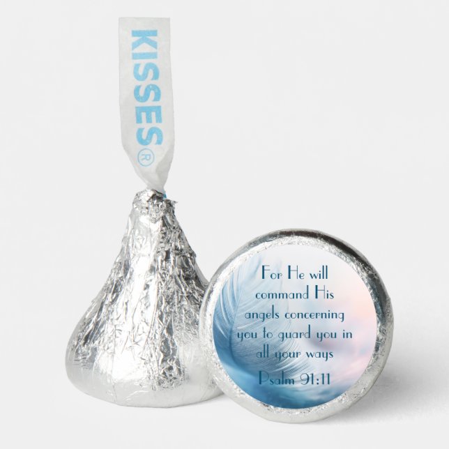 Christian Candy with Bible Verse Psalm 91:11 (Front)