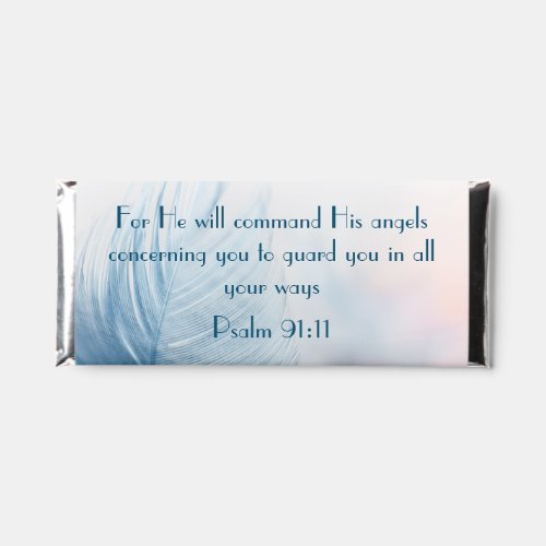 Christian Candy with Bible Verse Psalm 9111 Hershey Bar Favors