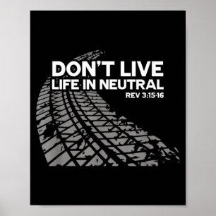 Christian Car Enthusiast Pastor - Don't Live Life Poster