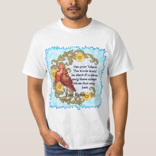 Christian Cardinals  custom name Talent  T_Shirt