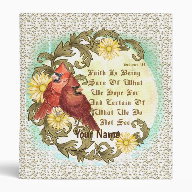 Christian Cardinals Faith binder (Front)