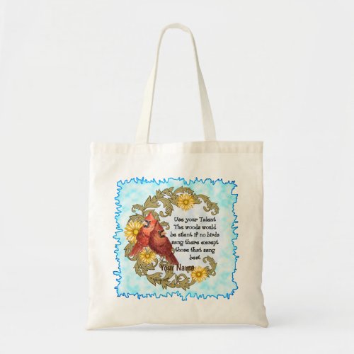 Christian Cardinals Talent custom name Tote Bag