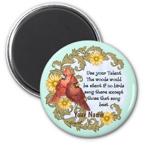 Christian Cardinals Talent  Magnet