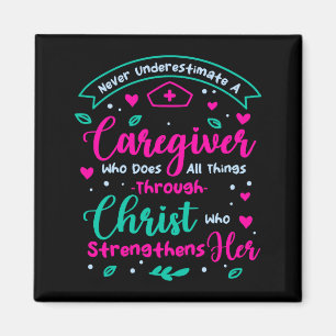 Christian Caregiver Female Caregiver Appreciation Magnet