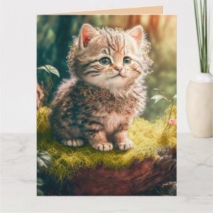 CHRISTIAN CAT THINKING OF YOU PHILIPPIANS 1:3 CARD