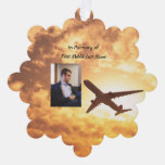 Christian Celebration Life Keepsake Airplane Pilot Ornament Card