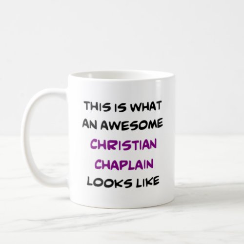 christian chaplain awesome coffee mug