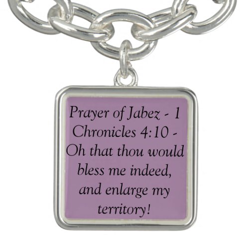 Christian charm bracelet _ prayer of Jabez