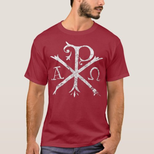 Christian Chi Rho  Labarum Christogram Cross T_Shirt