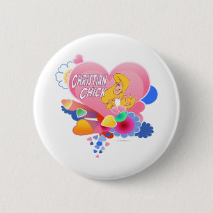 Christian Chick Pinback Button