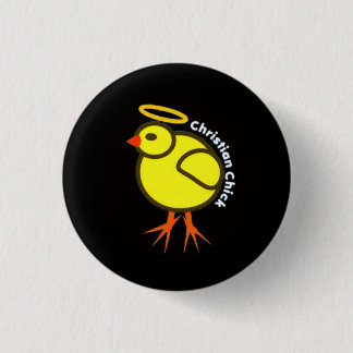 Christian Chick Pinback Button