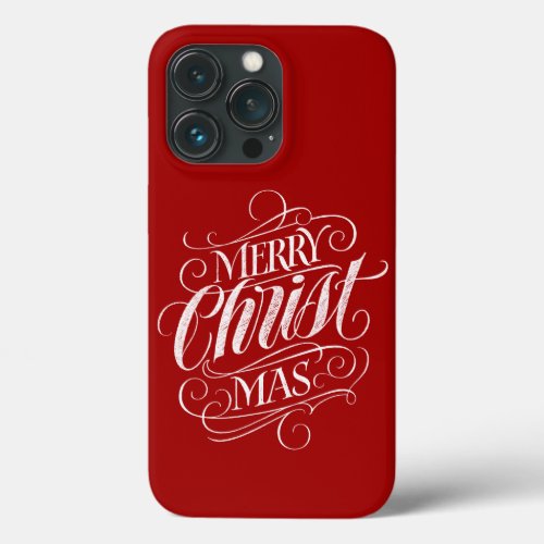 Christian Christ Christmas Chalkboard Calligraphy  iPhone 13 Pro Case