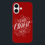 Christian Christ Christmas Chalkboard Calligraphy  iPhone 16 Case<br><div class="desc">We say 'Merry Christmas' very often during the season, but sometimes we tend to forget where this greeting actually originates from. Here is a wonderfully elegant piece of custom hand lettering in the fashionable chalkboard look to give a gentle nudge back into the direction of Jesus. Professional calligraphy by Ivan...</div>