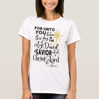 Christian Christmas Bible Verse Quote Religious T-Shirt