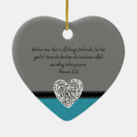 Christian Christmas Bible Verse Romans 8:28 Retro