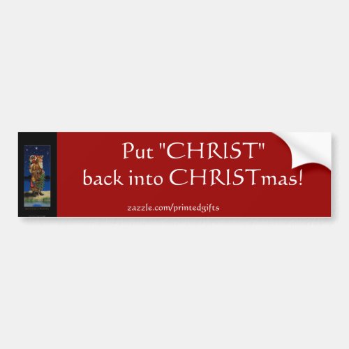 Christian CHRISTMAS Bumper Sticker