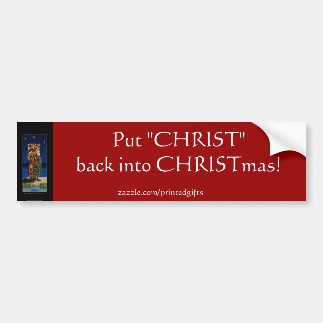 Christian CHRISTMAS Bumper Sticker (Front)